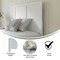 Merrick Lane Grady Raised Panel Wooden Adjustable Headboard Only